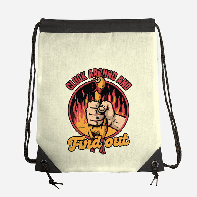 Chicken Quote Burn-None-Drawstring-Bag-Studio Mootant
