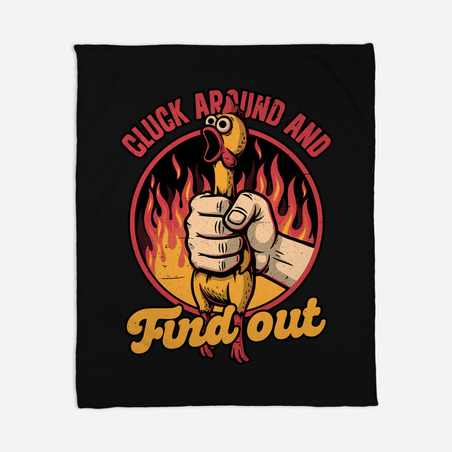 Chicken Quote Burn-None-Fleece-Blanket-Studio Mootant