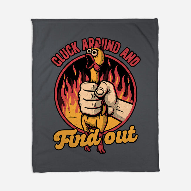 Chicken Quote Burn-None-Fleece-Blanket-Studio Mootant