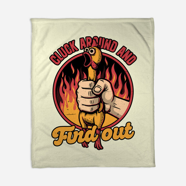 Chicken Quote Burn-None-Fleece-Blanket-Studio Mootant
