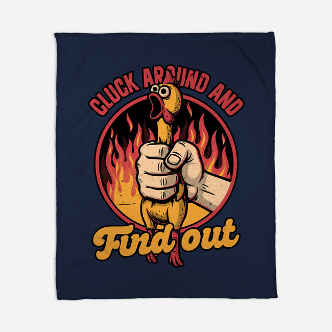 Chicken Quote Burn-None-Fleece-Blanket-Studio Mootant
