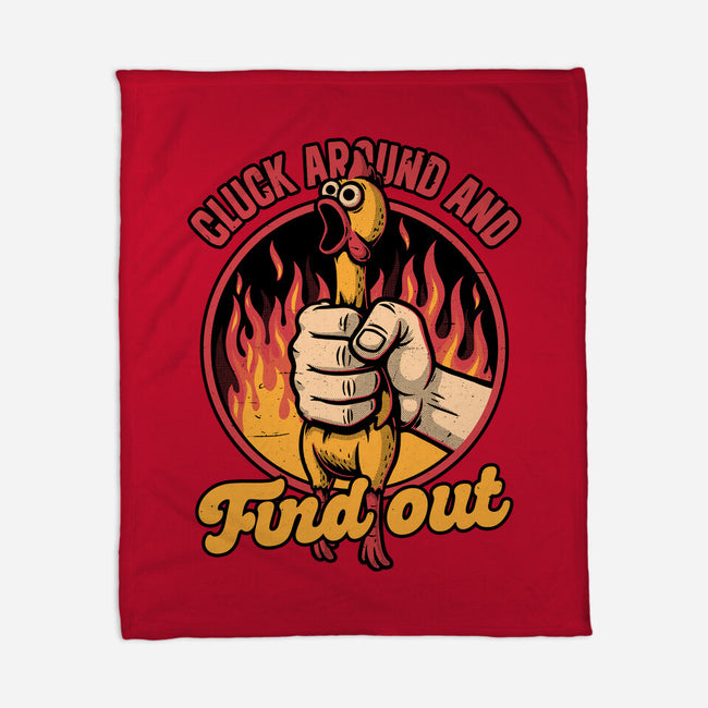 Chicken Quote Burn-None-Fleece-Blanket-Studio Mootant
