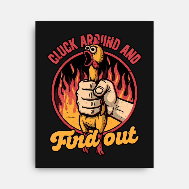 Chicken Quote Burn-None-Stretched-Canvas-Studio Mootant