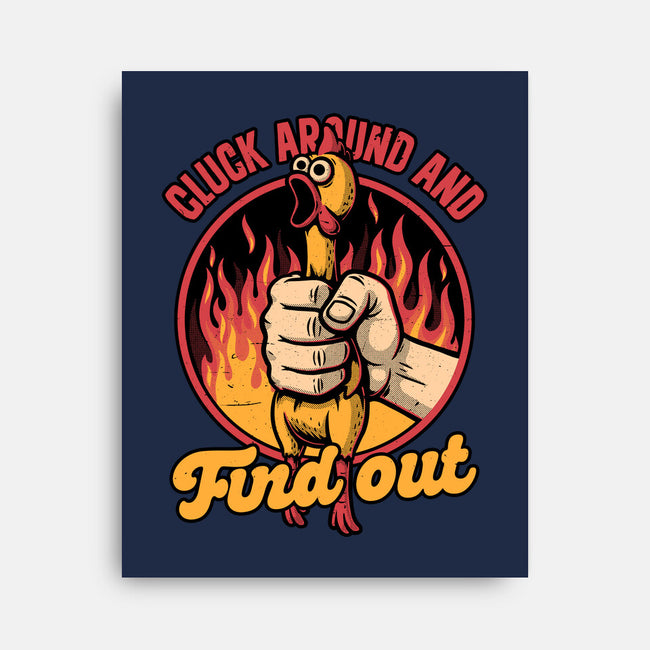 Chicken Quote Burn-None-Stretched-Canvas-Studio Mootant