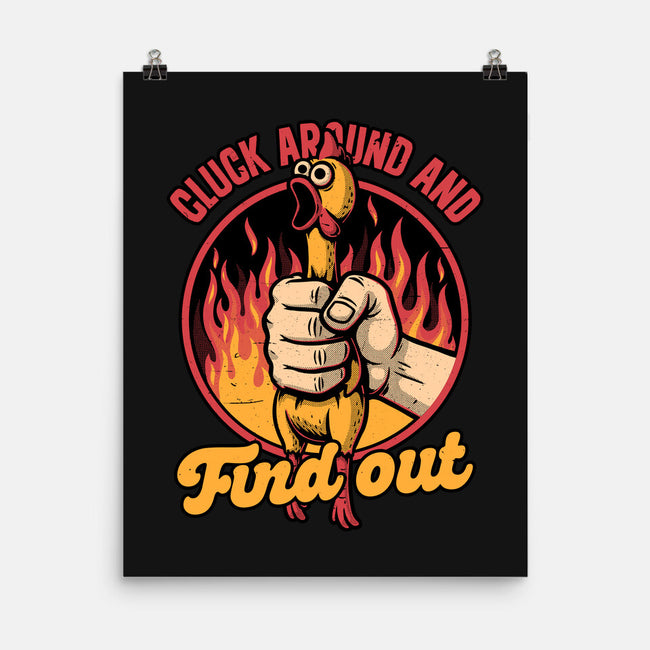 Chicken Quote Burn-None-Matte-Poster-Studio Mootant