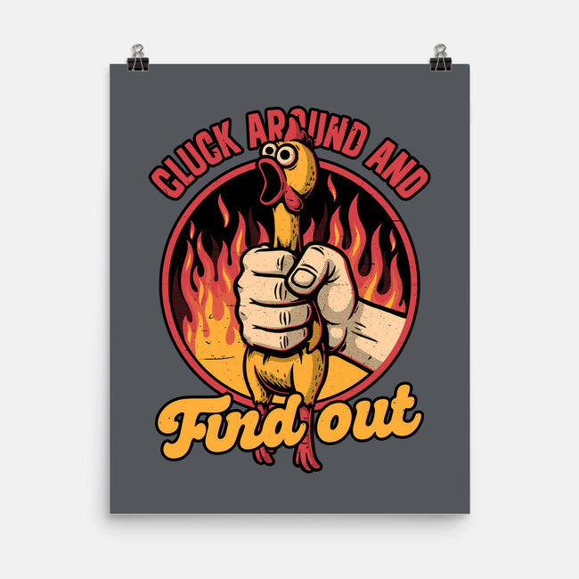 Chicken Quote Burn-None-Matte-Poster-Studio Mootant