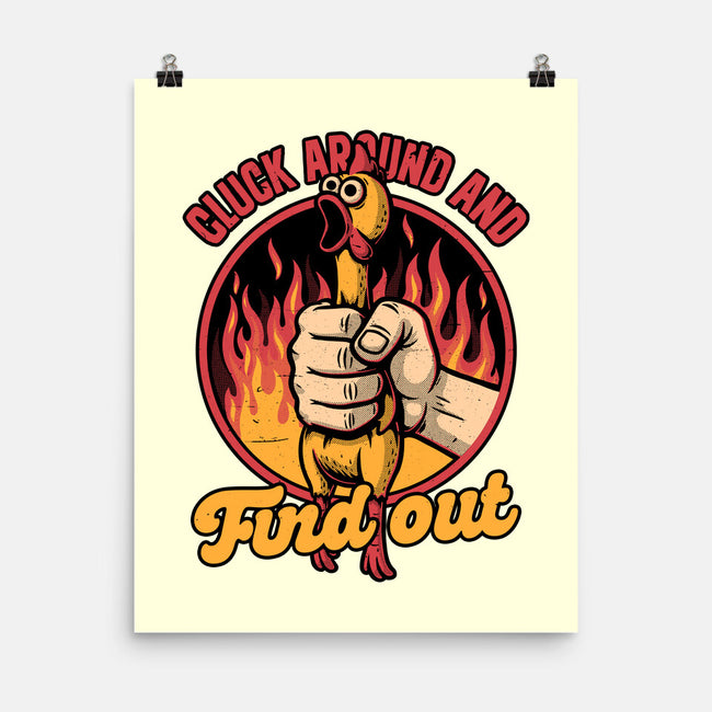 Chicken Quote Burn-None-Matte-Poster-Studio Mootant