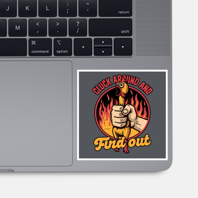 Chicken Quote Burn-None-Glossy-Sticker-Studio Mootant