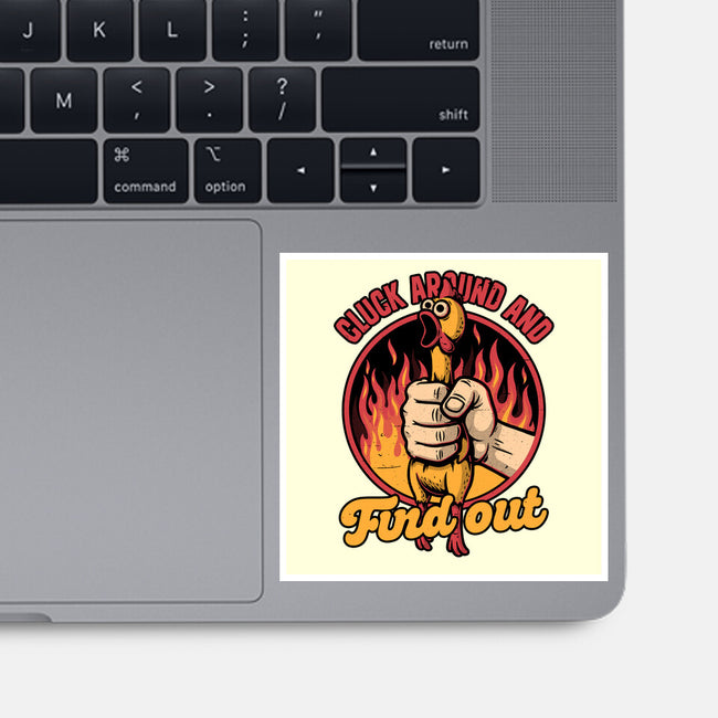 Chicken Quote Burn-None-Glossy-Sticker-Studio Mootant