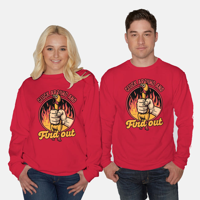 Chicken Quote Burn-Unisex-Crew Neck-Sweatshirt-Studio Mootant