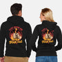 Chicken Quote Burn-Unisex-Zip-Up-Sweatshirt-Studio Mootant