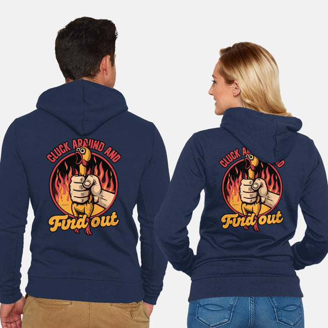 Chicken Quote Burn-Unisex-Zip-Up-Sweatshirt-Studio Mootant