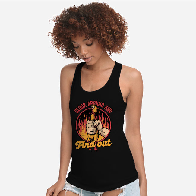 Chicken Quote Burn-Womens-Racerback-Tank-Studio Mootant