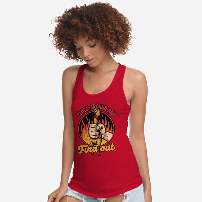 Chicken Quote Burn-Womens-Racerback-Tank-Studio Mootant