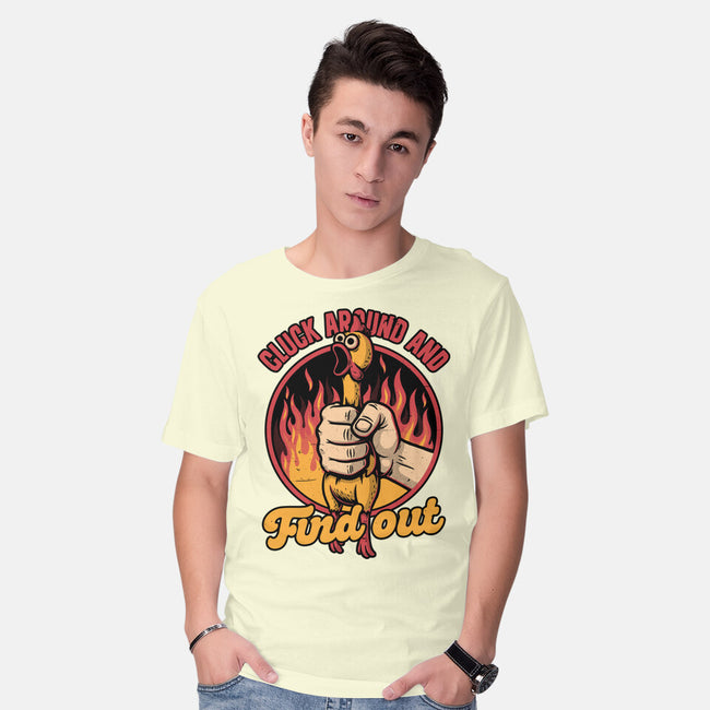 Chicken Quote Burn-Mens-Basic-Tee-Studio Mootant