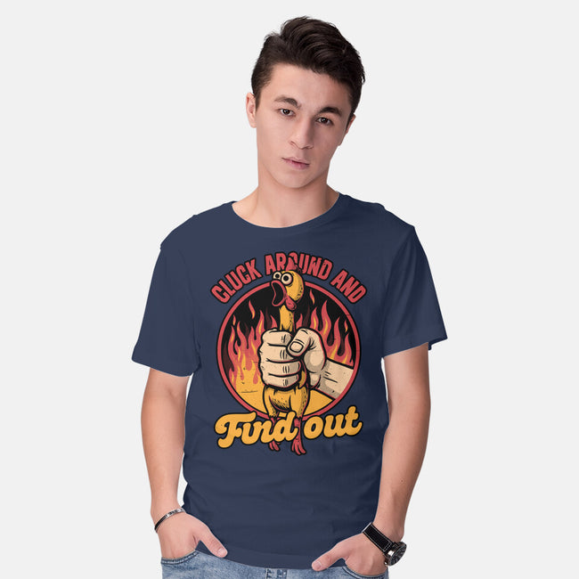 Chicken Quote Burn-Mens-Basic-Tee-Studio Mootant