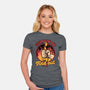 Chicken Quote Burn-Womens-Fitted-Tee-Studio Mootant