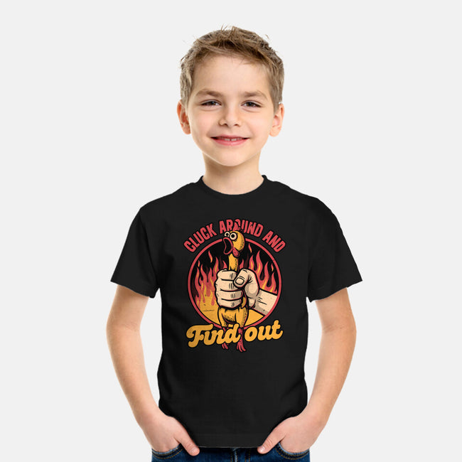 Chicken Quote Burn-Youth-Basic-Tee-Studio Mootant