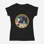 Gundam RX-78-2 Patch-Womens-V-Neck-Tee-DrMonekers
