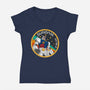 Gundam RX-78-2 Patch-Womens-V-Neck-Tee-DrMonekers
