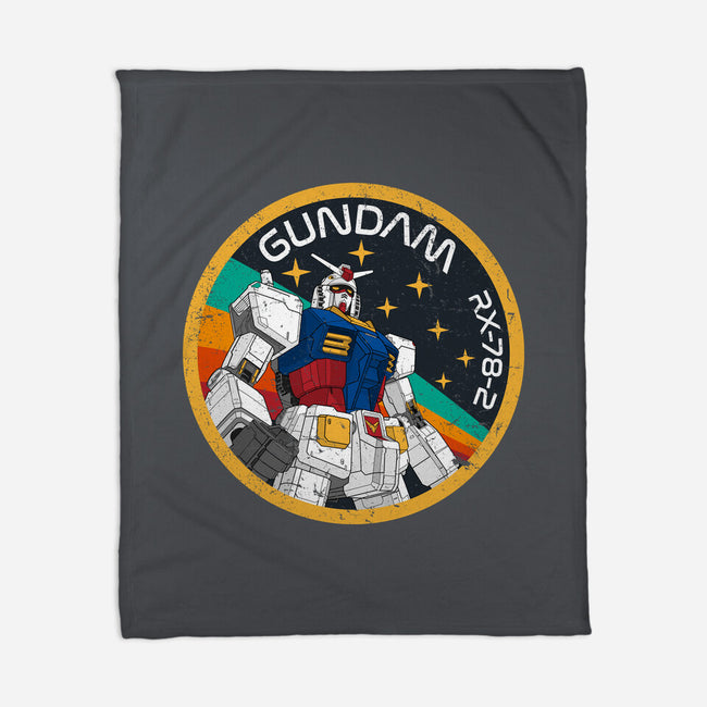 Gundam RX-78-2 Patch-None-Fleece-Blanket-DrMonekers