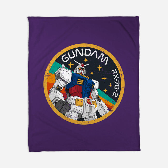 Gundam RX-78-2 Patch-None-Fleece-Blanket-DrMonekers