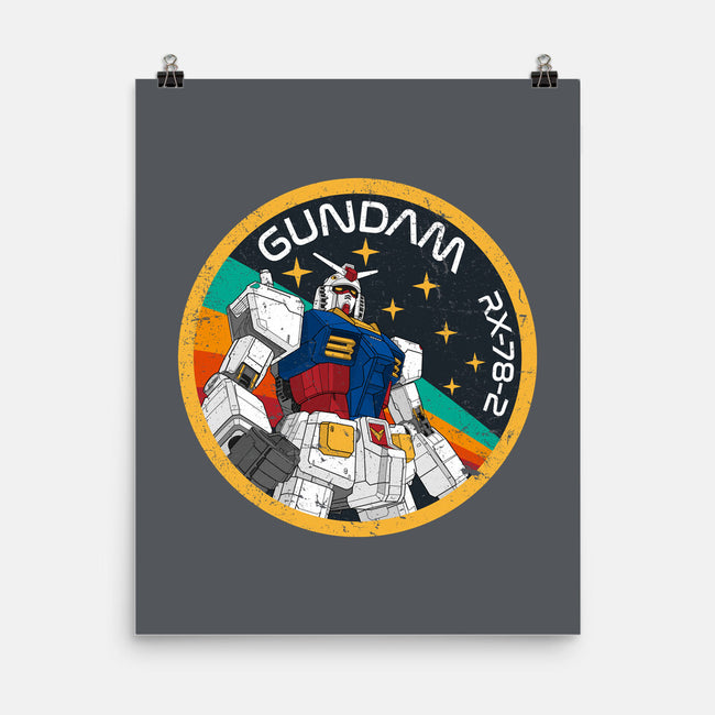 Gundam RX-78-2 Patch-None-Matte-Poster-DrMonekers