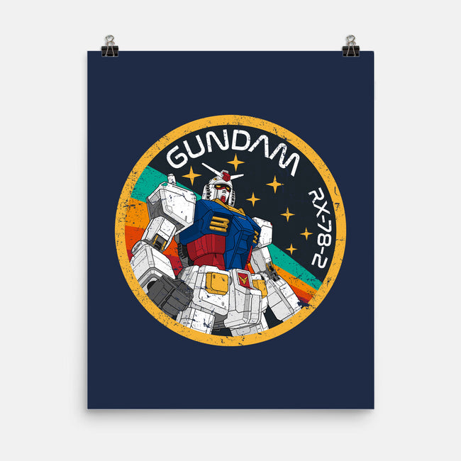 Gundam RX-78-2 Patch-None-Matte-Poster-DrMonekers