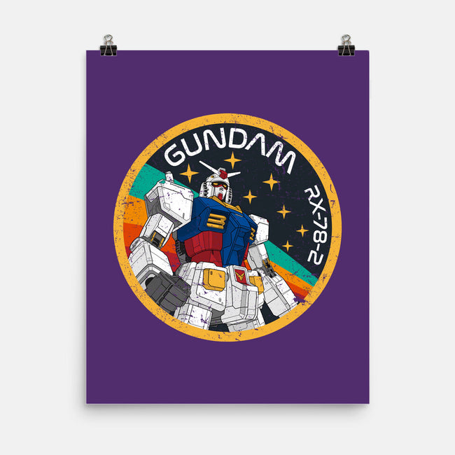 Gundam RX-78-2 Patch-None-Matte-Poster-DrMonekers