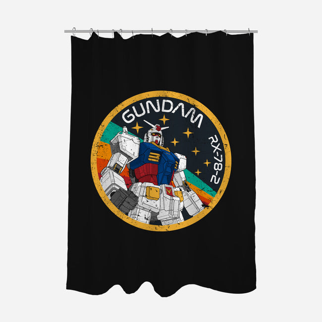 Gundam RX-78-2 Patch-None-Polyester-Shower Curtain-DrMonekers