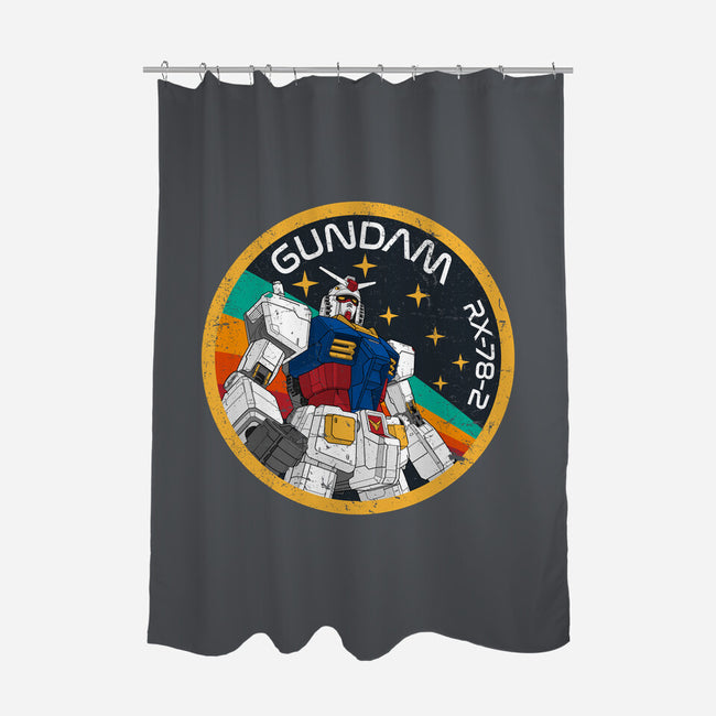 Gundam RX-78-2 Patch-None-Polyester-Shower Curtain-DrMonekers