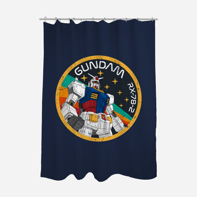 Gundam RX-78-2 Patch-None-Polyester-Shower Curtain-DrMonekers
