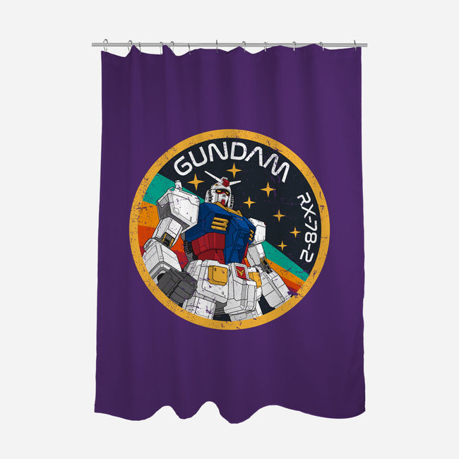 Gundam RX-78-2 Patch-None-Polyester-Shower Curtain-DrMonekers
