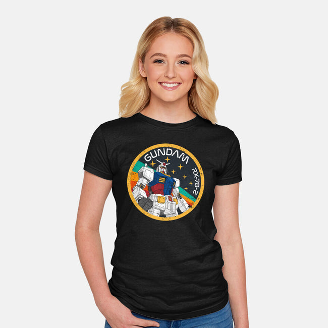 Gundam RX-78-2 Patch-Womens-Fitted-Tee-DrMonekers