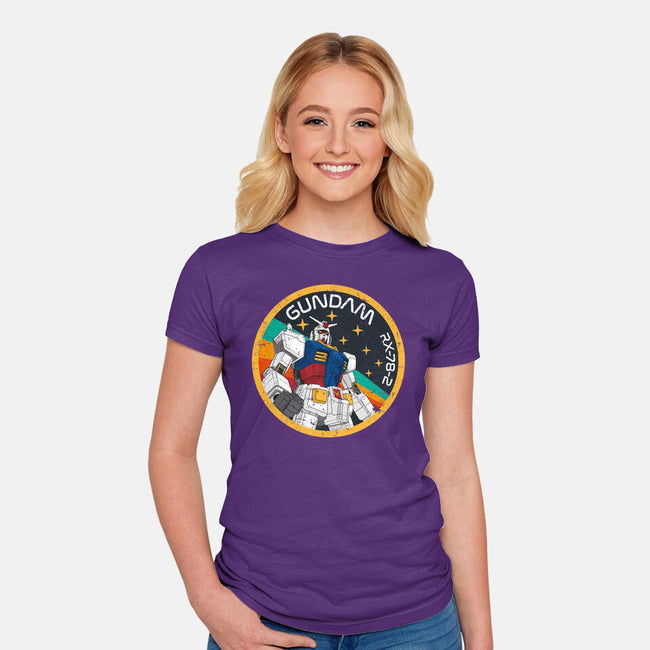 Gundam RX-78-2 Patch-Womens-Fitted-Tee-DrMonekers