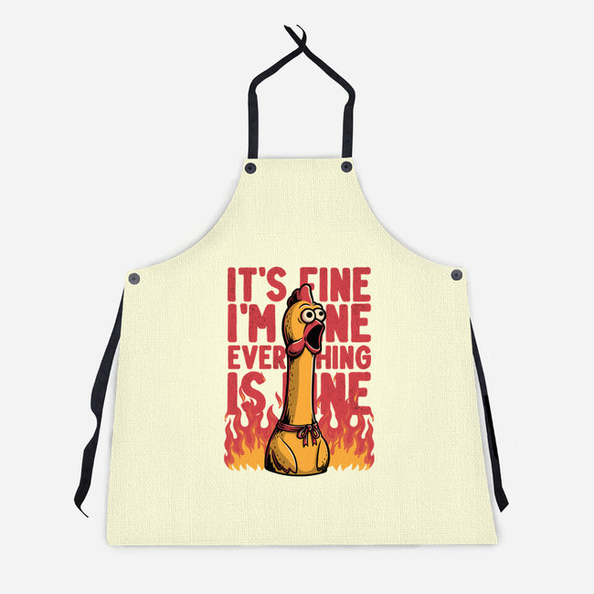 Chicken Fine Burn-Unisex-Kitchen-Apron-Studio Mootant