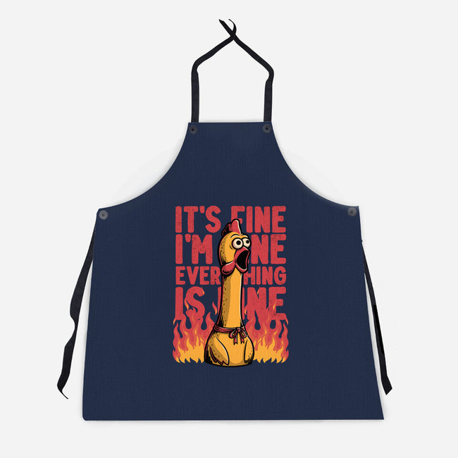 Chicken Fine Burn-Unisex-Kitchen-Apron-Studio Mootant