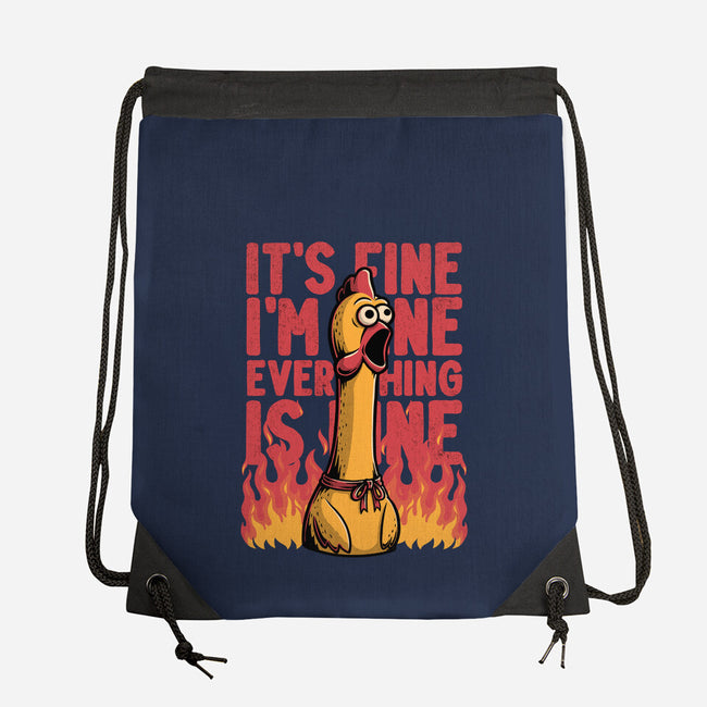 Chicken Fine Burn-None-Drawstring-Bag-Studio Mootant