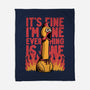 Chicken Fine Burn-None-Fleece-Blanket-Studio Mootant