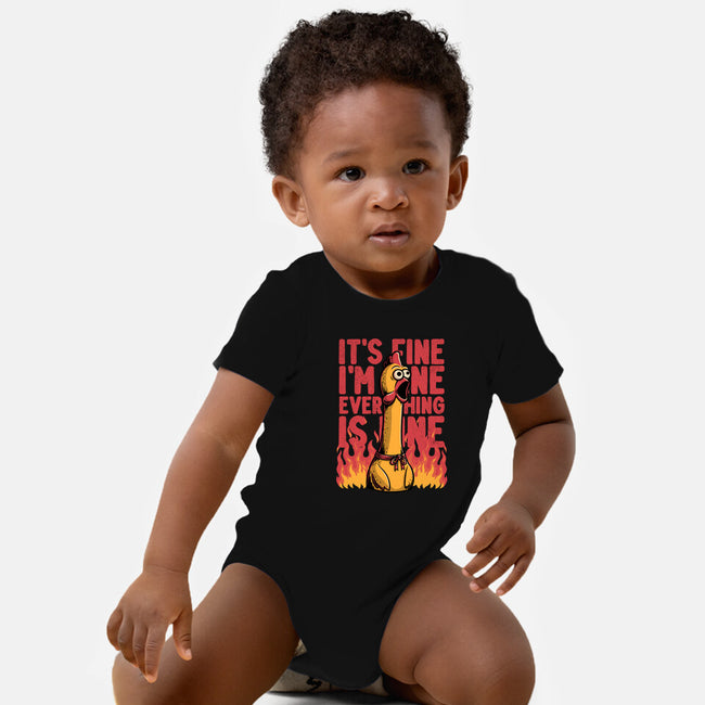 Chicken Fine Burn-Baby-Basic-Onesie-Studio Mootant