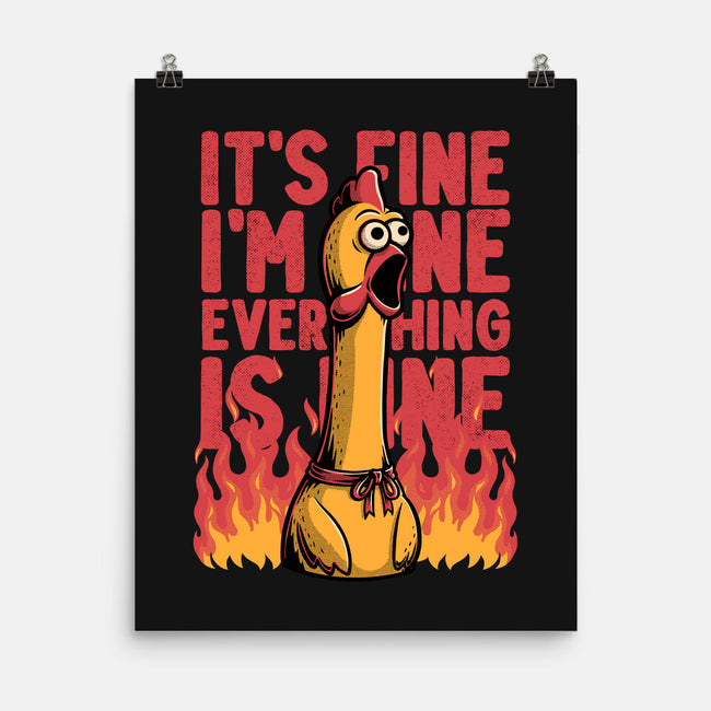 Chicken Fine Burn-None-Matte-Poster-Studio Mootant