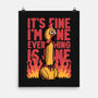 Chicken Fine Burn-None-Matte-Poster-Studio Mootant