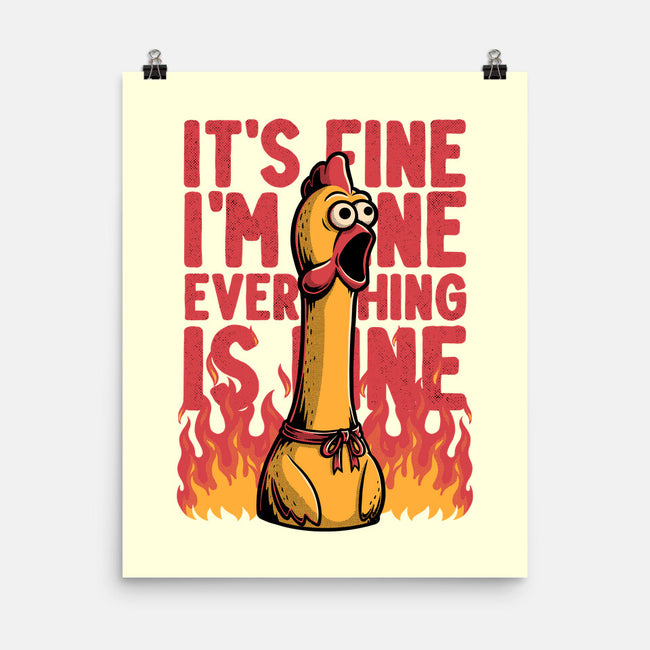 Chicken Fine Burn-None-Matte-Poster-Studio Mootant