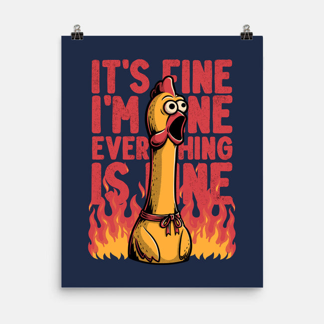 Chicken Fine Burn-None-Matte-Poster-Studio Mootant
