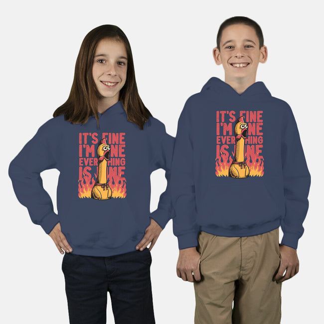 Chicken Fine Burn-Youth-Pullover-Sweatshirt-Studio Mootant