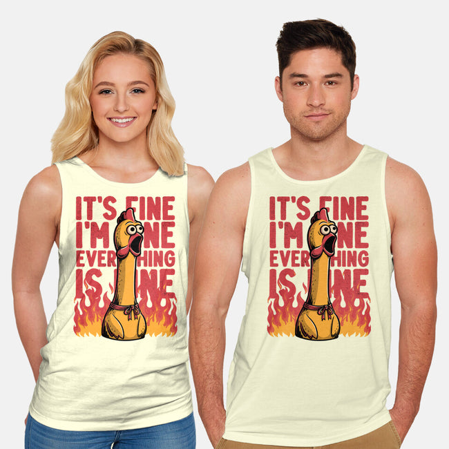 Chicken Fine Burn-Unisex-Basic-Tank-Studio Mootant