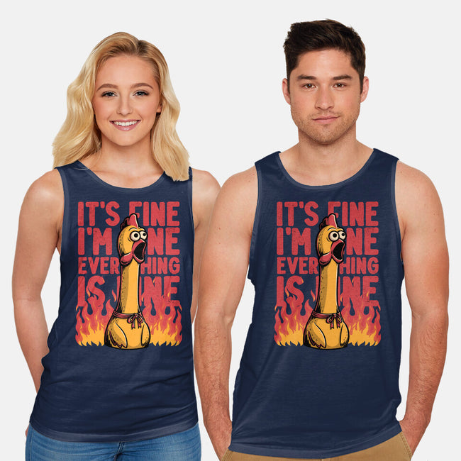 Chicken Fine Burn-Unisex-Basic-Tank-Studio Mootant