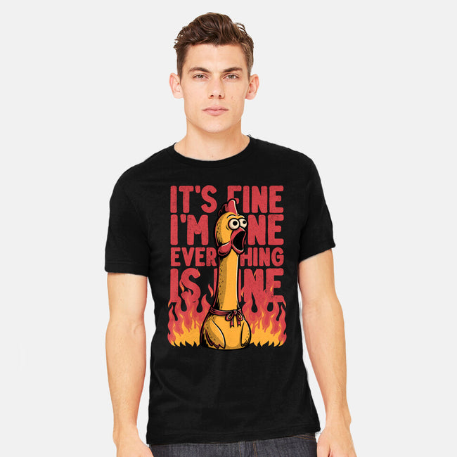 Chicken Fine Burn-Mens-Heavyweight-Tee-Studio Mootant