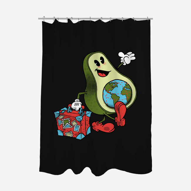 Globetrotter-None-Polyester-Shower Curtain-imisko