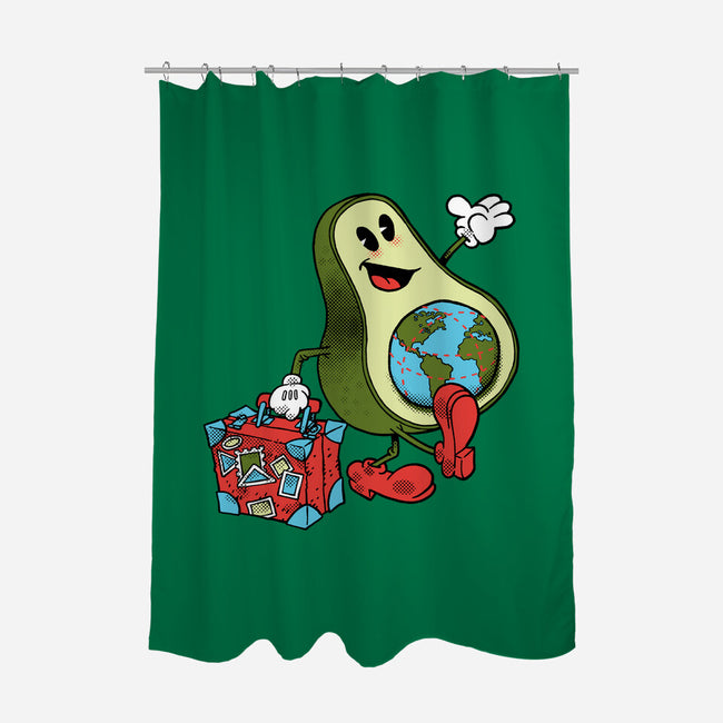 Globetrotter-None-Polyester-Shower Curtain-imisko